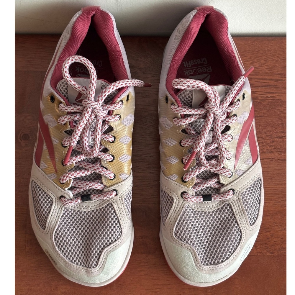 Reebok Grey Pink CrossFit Sneakers Women Size 8